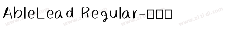 AbleLead Regular字体转换